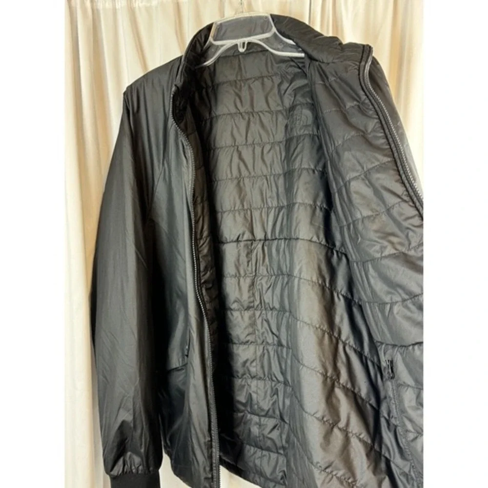 The North Face Black Quilted Puffer Jacket Full Zip Mock Neck L Gorpcore 63-11‎